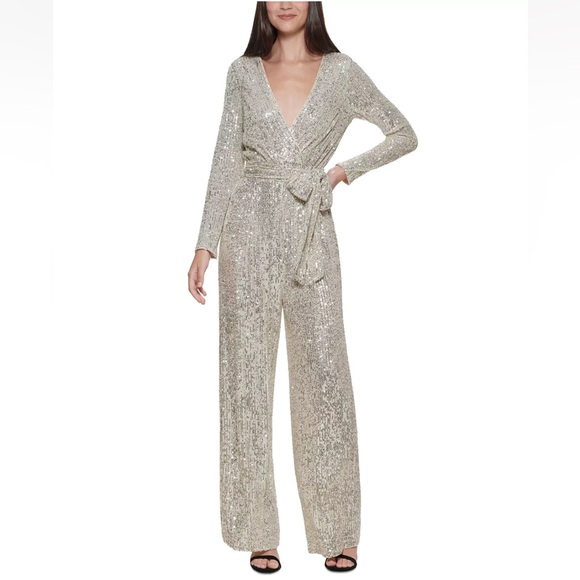 Eliza J Pants - Eliza J Sequined Jumpsuit Brand New with Tags Size 6